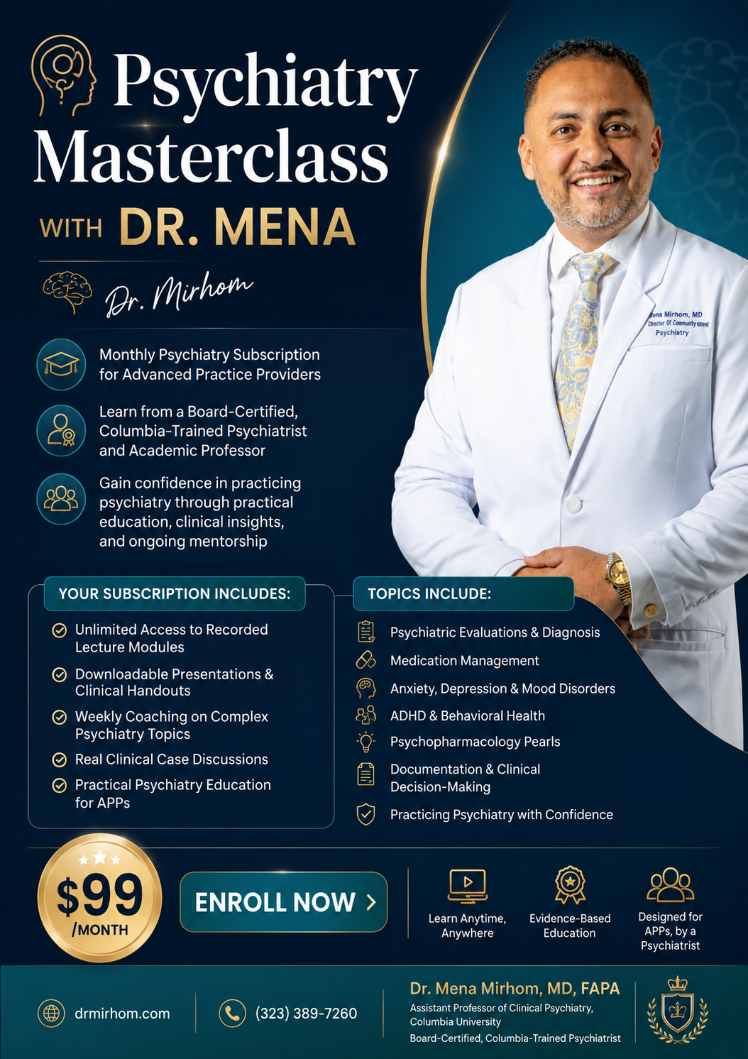 Psychiatry Masterclass with Dr. Mena